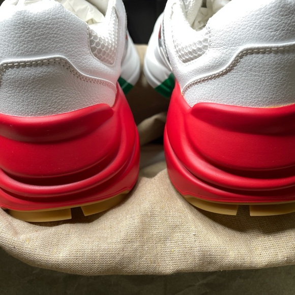 Gucci Green and Red Stripe Rhyton White Authentic - Picture 3 of 10